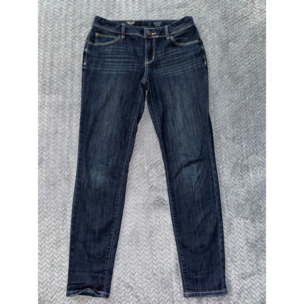Simply Vera Vera Wang Skinny Dark Wash Denim Jeans Women's Size‎ 2